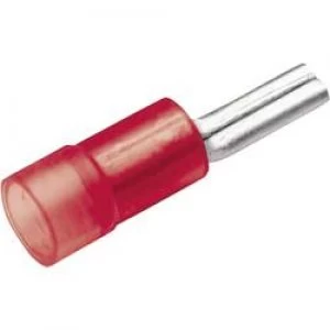 Image of Pin terminal 10 mm2 Partially insulated Red