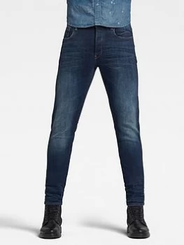 Image of G-Star RAW 3301 Slim Fit Jeans - Blue Size 36, Length Long, Men