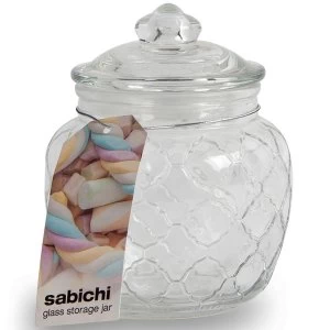 Image of Sabichi Embossed Sweet Jar - 1400ml