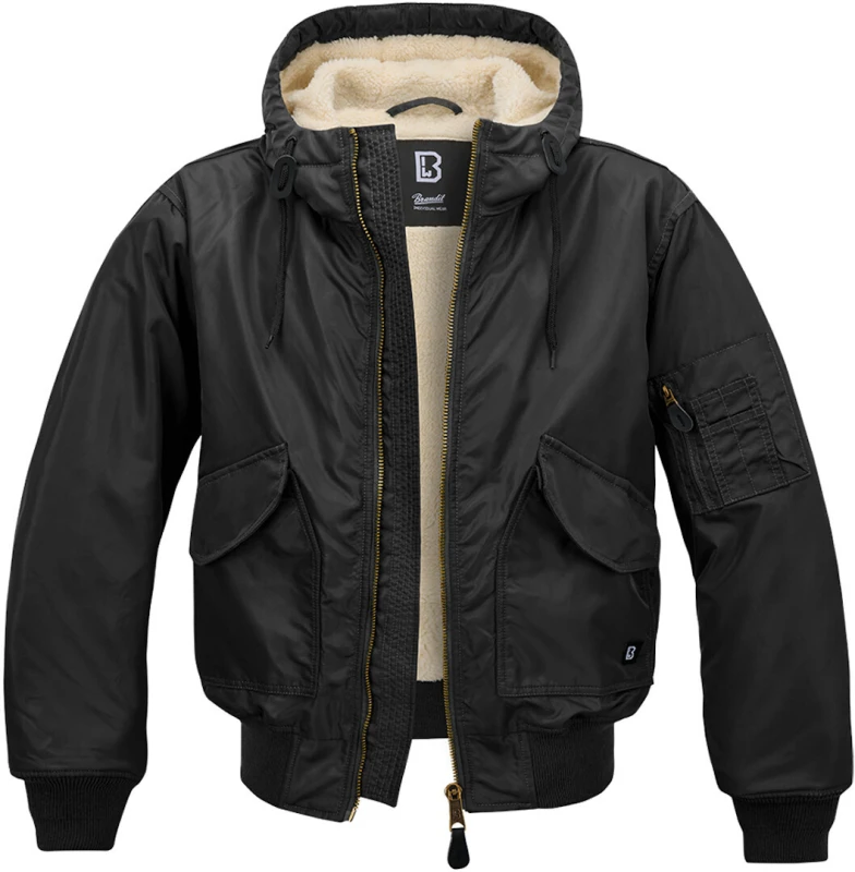 Image of Brandit CWU Hooded Between-seasons Jacket Black S Men