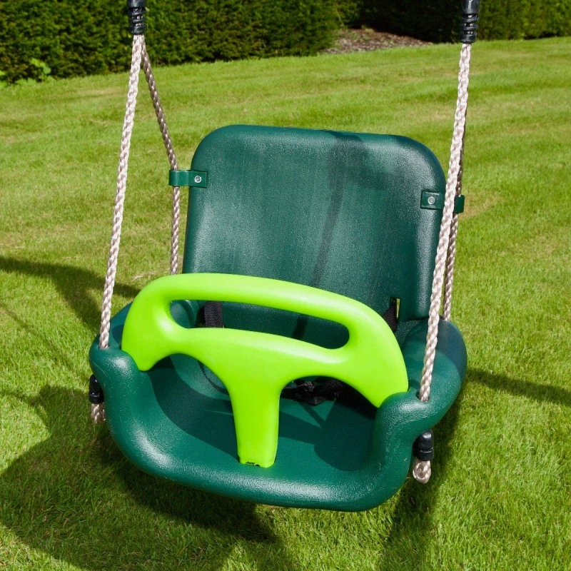 Image of OutdoorToys 3 in 1 Baby Toddler Children's Growable Swing Seat in Green Green Unisex