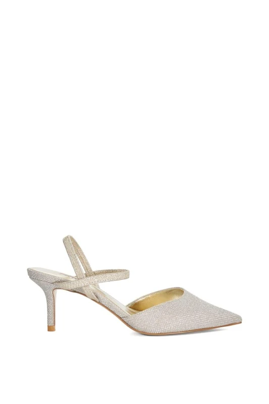 Image of Dune London Wide Fit 'Classical' Strappy Heels Gold