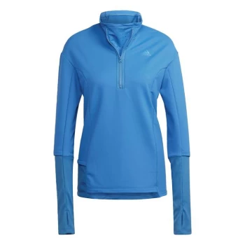 Image of adidas COLD. RDY Running Cover-Up Womens - Focus Blue / Focus Blue