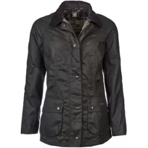 Image of Barbour Womens Classic Beadnell Wax Jacket Olive 18