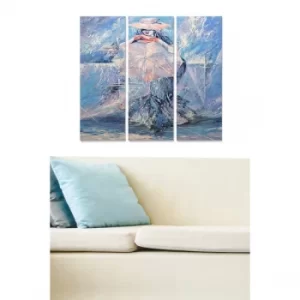 Image of MDF17041285 Multicolor Decorative MDF Painting (3 Pieces)