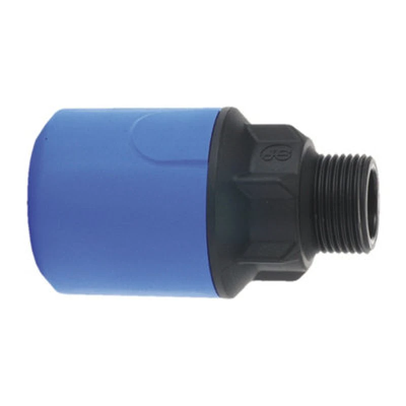 Image of John Guest Blue Adaptor 25mm X 3/4"Male UG102B Blue