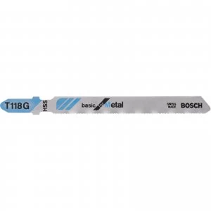 Image of Bosch T118 G Metal Cutting Jigsaw Blades Pack of 3