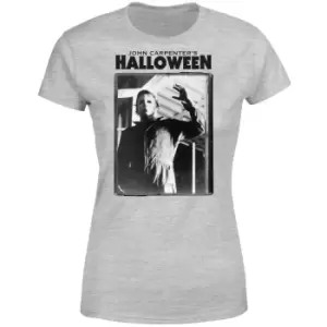 Image of Halloween Framed Mike Myers Womens T-Shirt - Grey - M - Grey