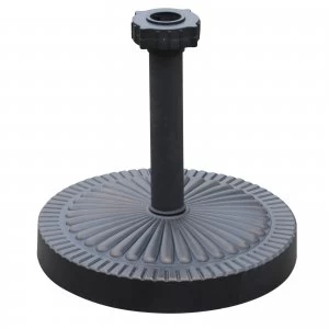 Image of Outsunny Umbrella Base Parasol Stand Holder Garden Patio Outdoor Round Bronze Weighted Patterned