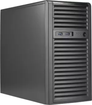 Image of CSE-731I-404B - Mini Tower - Server - Black - micro ATX - HDD - Network - Power - System - Kensington