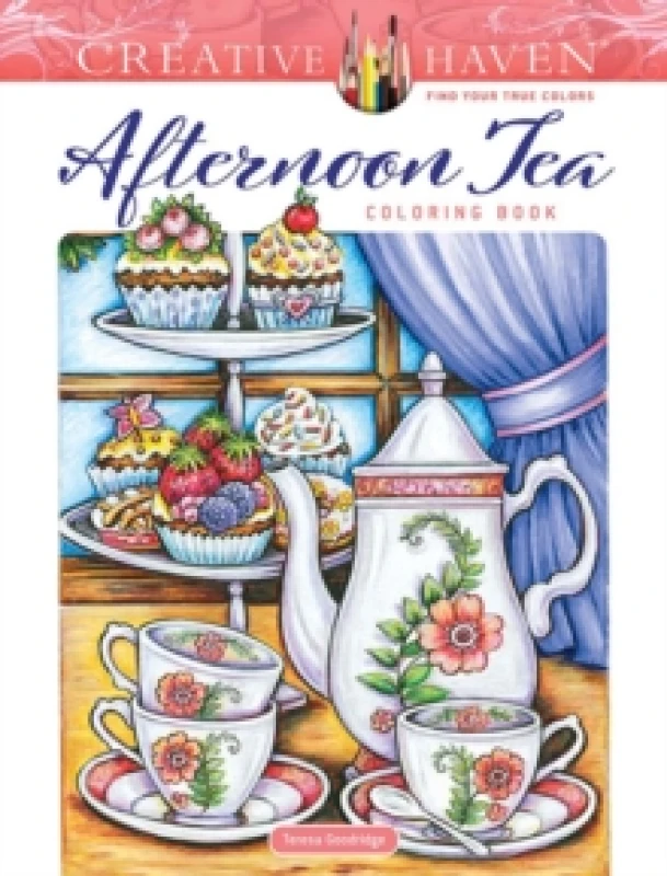 Image of Creative Haven Afternoon Tea Coloring Book Paperback / softback
