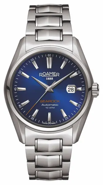 Image of Roamer 210633 41 45 20 Searock Automatic Blue Dial Steel Watch