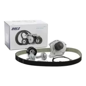 Image of DOLZ Water Pump + Timing Belt Kit RENAULT,NISSAN,DACIA KD004