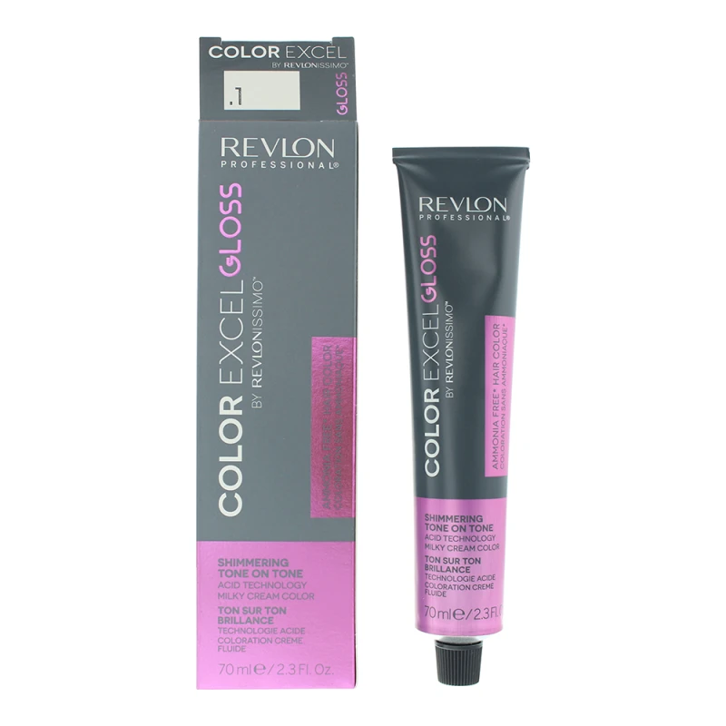Image of Revlon Revlonissimo Colorsmetique Color Excel Gloss 1 Anti-Red Hair Colour 70ml