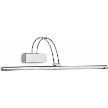 Image of Ideal Lux Lighting - Ideal Lux Bow - LED Large Picture Wall Light Chrome