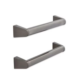 Image of IT Kitchens Pewter effect Bar Cabinet handle Pack of 2