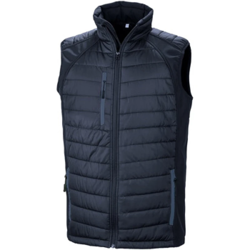 Image of Result Result Men Compass Softshell Gilet in Navy Size: X-Small Navy XS Male 5063300941270