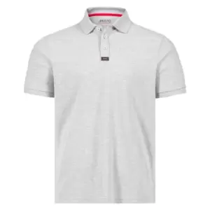 Image of Musto Mens Essential Pique Organic Cotton Polo Shirt Grey XL
