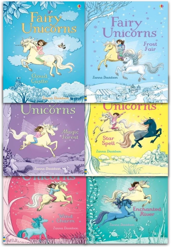 Image of Usborne Fairy Unicorns 6 Book Collection Zanna Davidson Zanna Davidson Books