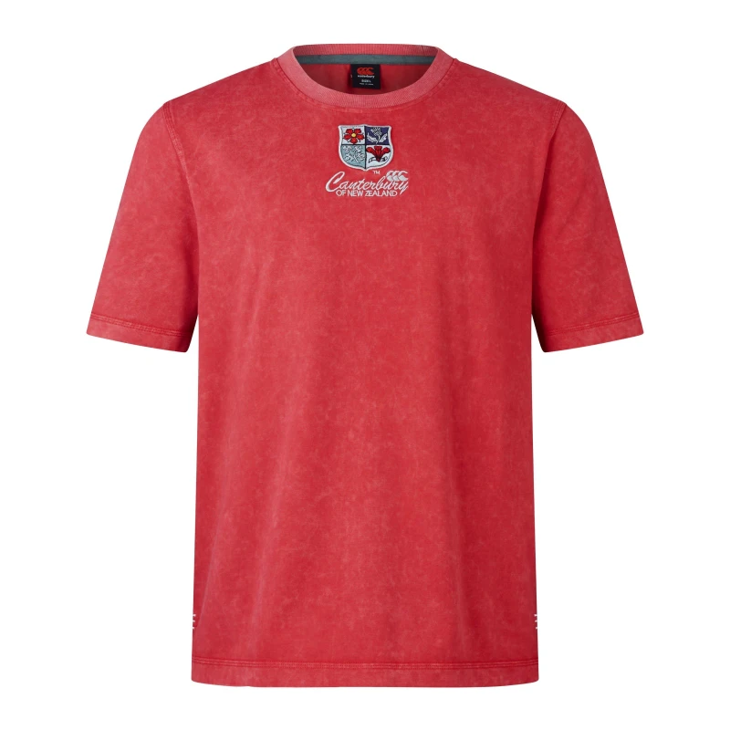 Image of Canterbury British & Irish Lions Heritage T-Shirt 2025 Mens - Red Red S