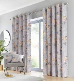 Image of Aston Floral Eyelet Curtain