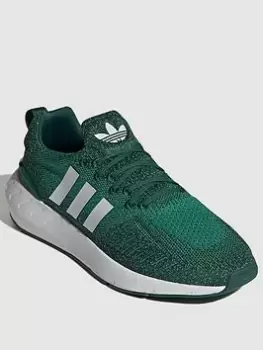 Image of adidas Originals Swift Run 22 - Green/White , Green/White, Size 6, Men