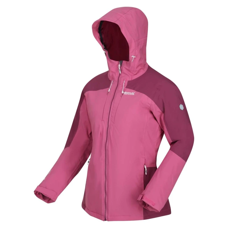 Image of Regatta Highton Stretch III Waterproof Hiking Jacket - Pink Pink 14