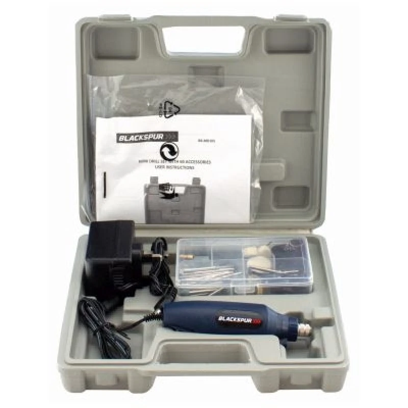 Image of Blackspur Mini Drill Set With 60 Accessories