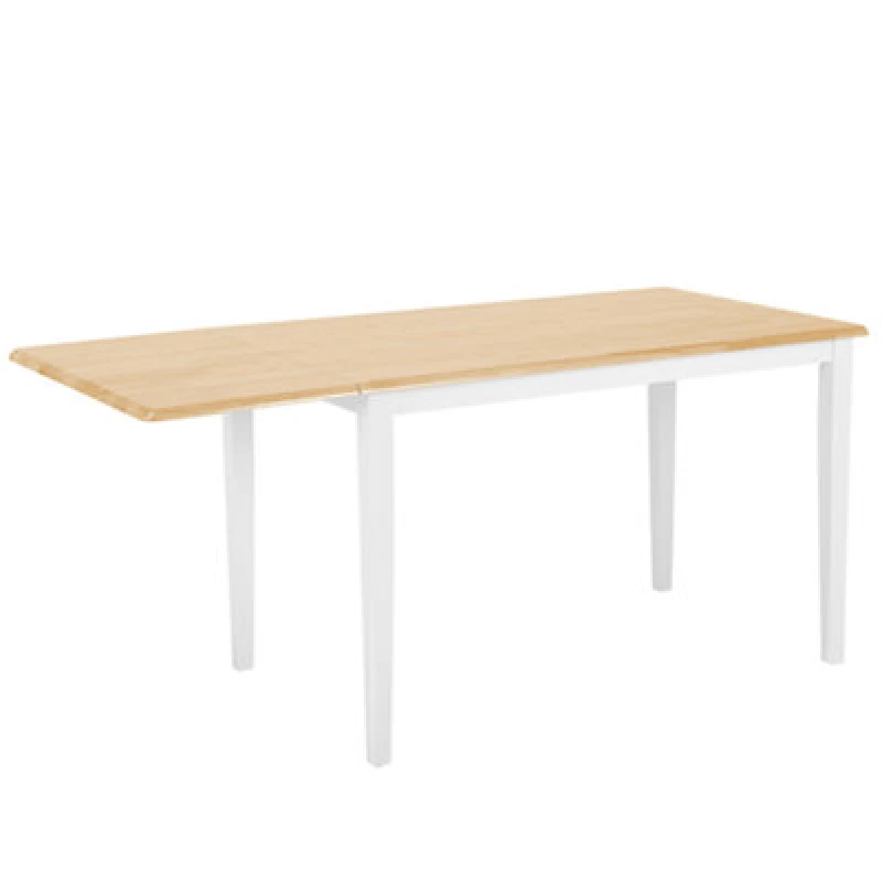 Image of Beliani Extending Dining Table Louisiana Light Brown 120/160 Cm 75cm Wood