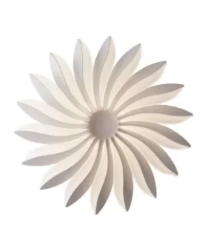 Image of Sunrise Integrated LED Dimmable Flower Flush Ceiling Pendant, White, 4000K