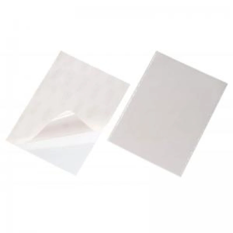 Image of Durable PocketFIX Self-Adhesive Clear Label Sleeve Pockets - 3 Pack - DRBE809519
