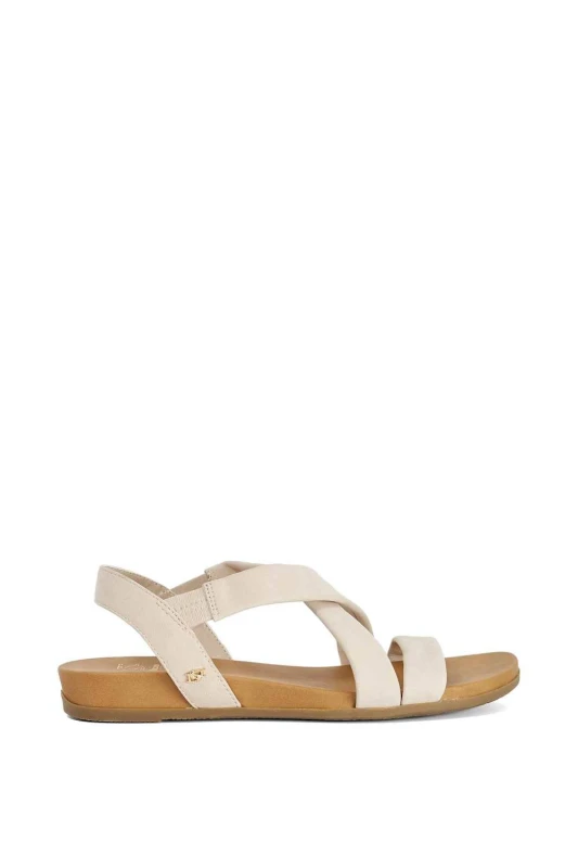 Image of Dune London Womens 'Landies' Sandals in Natural Size: 6 Natural Female 6