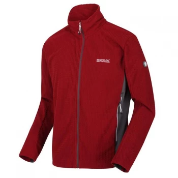 Image of Regatta Highton Full Zip Stretch Fleece - DelRed/Magne