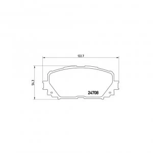 Image of Front Brake Pad Set BREMBO P 83 101