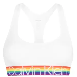 Image of Calvin Klein Calvin Rainbow Bralette - White