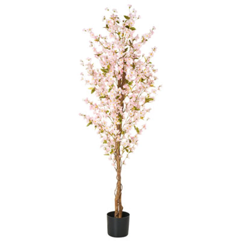 Image of Beliani Artificial Plant Sakura 185cm Pink
