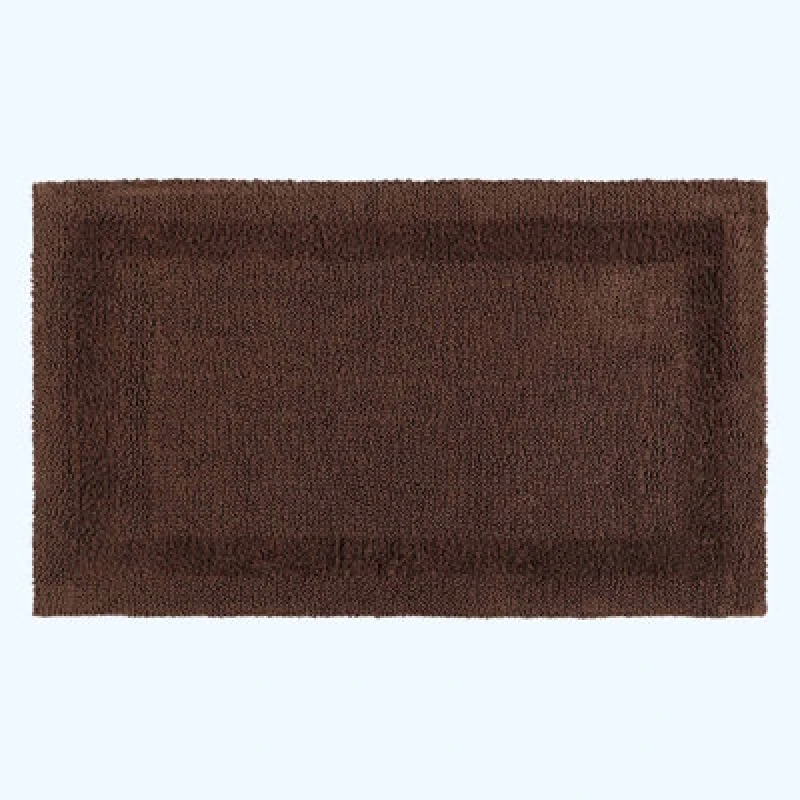 Image of Homescapes Luxury Reversible Extra Large Bath Mat - Chocolate