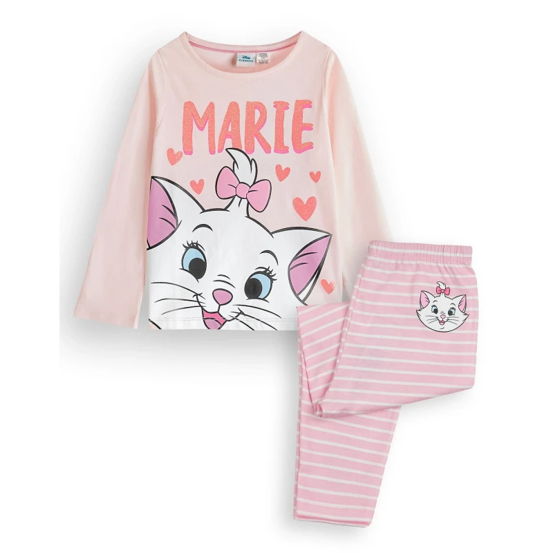 Image of Disney Long Sleeve Long Leg Pyjama Set Pink