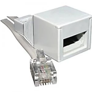 Image of Titan Plug to BT Socket RJ11 White