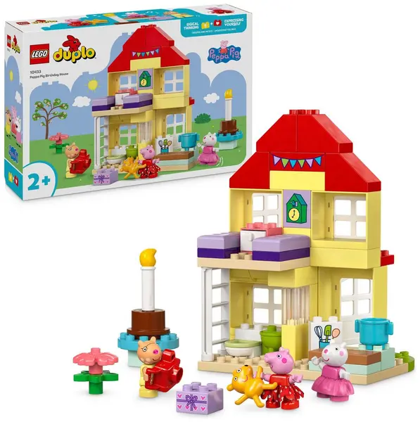 Image of LEGO LEGO DUPLO Peppa Pig Birthday House Toy for Toddlers 10433