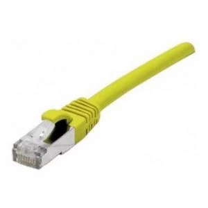 Image of Patch Cord RJ45 CAT.6 F/UTP LSZH Snagless Yellow - 2m Full Copper