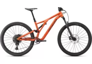 Image of 2022 Specialized Stumpjumper Alloy Full Suspension Mountain Bike in Satin Blaze and Black