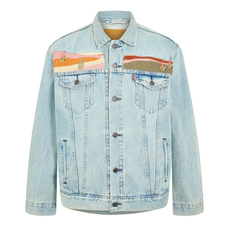 Image of Levis Mens Trucker Denim Jacket Set The Scene male M
