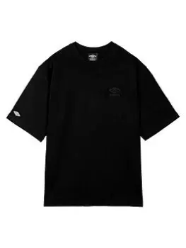 Image of Umbro Sports Style Oversize Tee - Black Size M Men