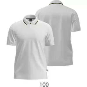 Image of Boss Parlay Tip Polo Shirt Mens - White