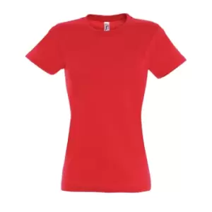 Image of SOLS Womens/Ladies Imperial Heavy Short Sleeve T-Shirt (M) (Hibiscus)