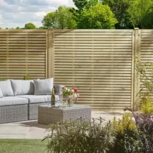 Image of Rowlinson Ledbury 3x6ft Contemporary Screen/Gate Garden & Outdoor