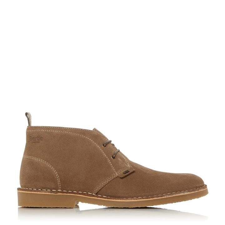 Image of Bertie Taupe 'Castle Ii' Lace Up Desert Boots - 6
