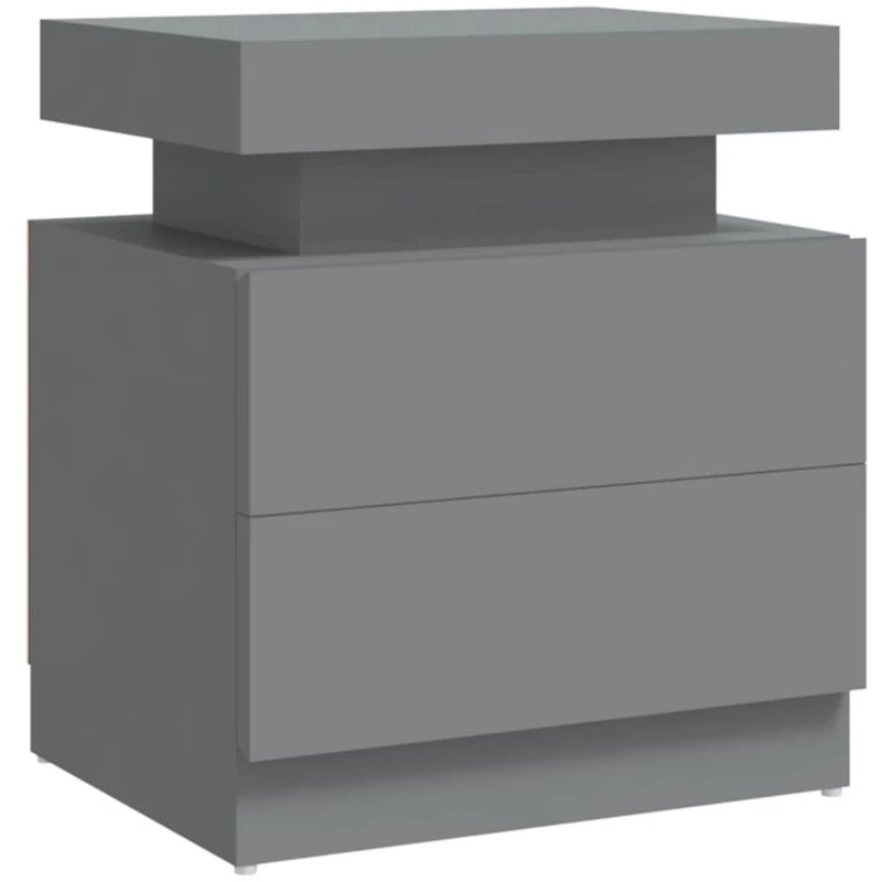 Image of VIDAXL Bedside Cabinet Grey 45x35x52cm Engineered Wood Vidaxl 8720286344491