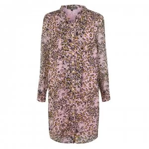 Image of Biba Leopard Tie Shirt Dress - Printed